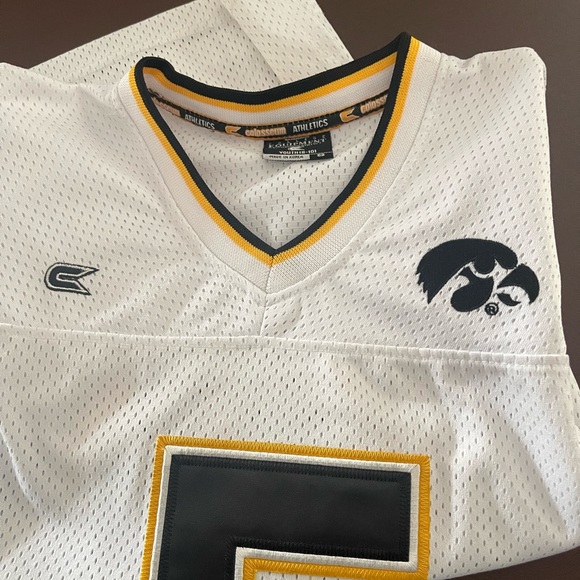 High quality Iowa Hawkeye youth jersey.  All numbers and letters appliquéd. - Picture 9 of 11